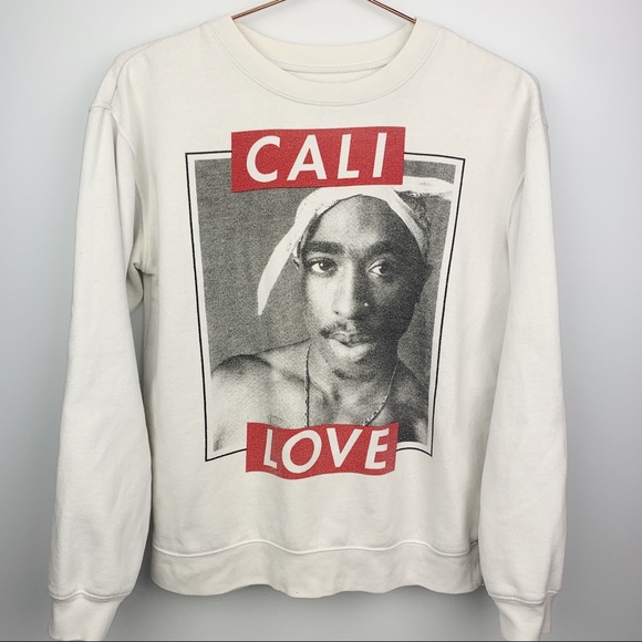 Vintage Tops - 90s Tupac Cali Love Sweatshirt